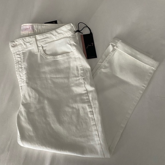 Women's White Jeans by Jen 7 size 16 - Picture 1 of 4